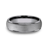 Grey Tantalum 6mm Comfort-fit wedding band
