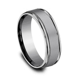 Grey Tantalum 7mm Comfort-Fit wedding band