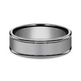Grey Tantalum 7mm Comfort-Fit wedding band