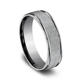 Grey Tantalum 6.5mm Comfort-fit wedding band