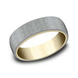 Ammara Stone 6.5mm Comfort-fit Design Wedding Ring