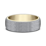 Ammara Stone 6.5mm Comfort-fit Design Wedding Ring