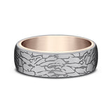 Ammara Stone 6.5mm Comfort-fit Design Wedding Ring