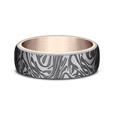 Ammara Stone 6.5mm Comfort-fit Design Wedding Ring