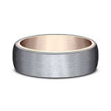 Ammara Stone 6.5mm Comfort-fit Design Wedding Ring