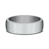 Ammara Stone 6.5mm Comfort-fit Design Wedding Ring