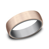 Ammara Stone 6.5mm Comfort-fit Design Wedding Ring