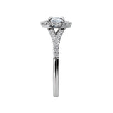 Romance Halo Diamond Ring