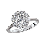 Romance Halo Semi-Mount Diamond Ring