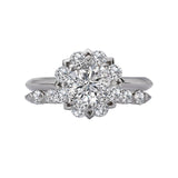 Romance Halo Semi-Mount Diamond Ring