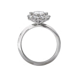 Romance Halo Semi-Mount Diamond Ring