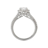 Romance Halo Semi-Mount Diamond Ring