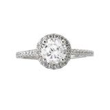 Romance Halo Semi-Mount Diamond Ring