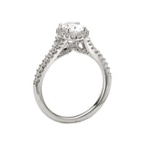 Romance Halo Semi-Mount Diamond Ring