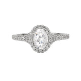 Romance Halo Semi-Mount Diamond Ring