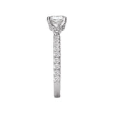 Romance Peg Head Semi-Mount Diamond Ring