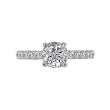 Romance Peg Head Semi-Mount Diamond Ring