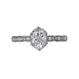 Romance Halo Semi-Mount Diamond Ring
