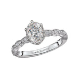 Romance Halo Semi-Mount Diamond Ring