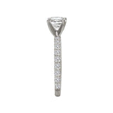 Romance Peg Head Semi-Mount Diamond Ring