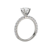 Romance Peg Head Semi-Mount Diamond Ring