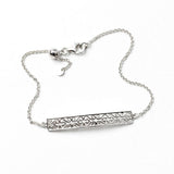 Southern Gates® Rhodium Plated Balcony Bracelet with Adjustable Smart Bead