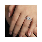Romance Halo Semi-Mount Diamond Ring