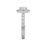 Romance Halo Semi-Mount Diamond Ring