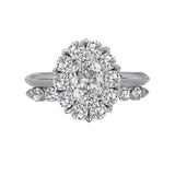 Romance Halo Semi-Mount Diamond Ring