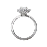 Romance Halo Semi-Mount Diamond Ring