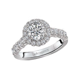 Romance Halo Semi-Mount Diamond Ring