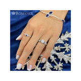 Romance Sapphire and Diamond Semi-Mount Ring