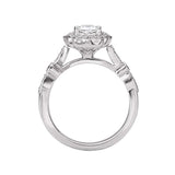 Romance Halo Semi-Mount Diamond Ring