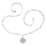 Southern Gates® Hand Wrought Pink Pearl Filigree Necklace