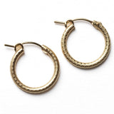 Southern Gates Gold Fill/Sterling Silver Round Hoop Earring
