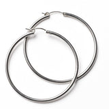 Southern Gates Gold Fill/Sterling Silver Round Hoop Earring