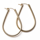 Southern Gates Gold Fill/Sterling Silver Teardrop Hoop Earring