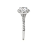 Romance Halo Semi-Mount Diamond Ring