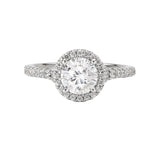 Romance Halo Semi-Mount Diamond Ring