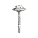 Romance Halo Semi-Mount Diamond Ring
