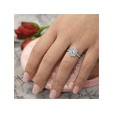 Romance Halo Semi-Mount Diamond Ring