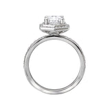 Romance Halo Semi-Mount Diamond Ring