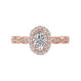 Romance Halo Semi Mount Ring