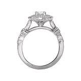 Romance Halo Semi-Mount Diamond Ring