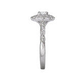 Romance Halo Semi-Mount Diamond Ring