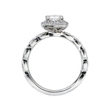 Romance Halo Semi-Mount Diamond Ring