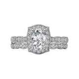 Romance Halo Semi-Mount Diamond Ring