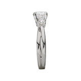 Romance 3-Stone Semi-Mount Diamond Ring