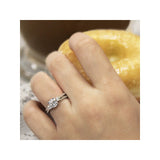 Romance 3-Stone Semi-Mount Diamond Ring