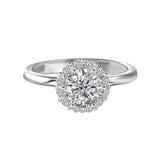 Romance Halo Semi-Mount Diamond Ring